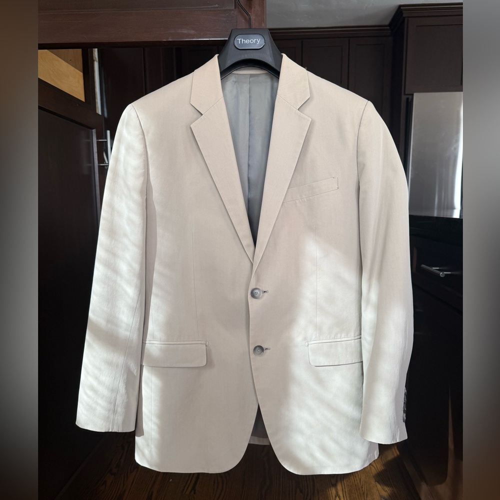 Theory Tan Xylo NP Suit Jacket